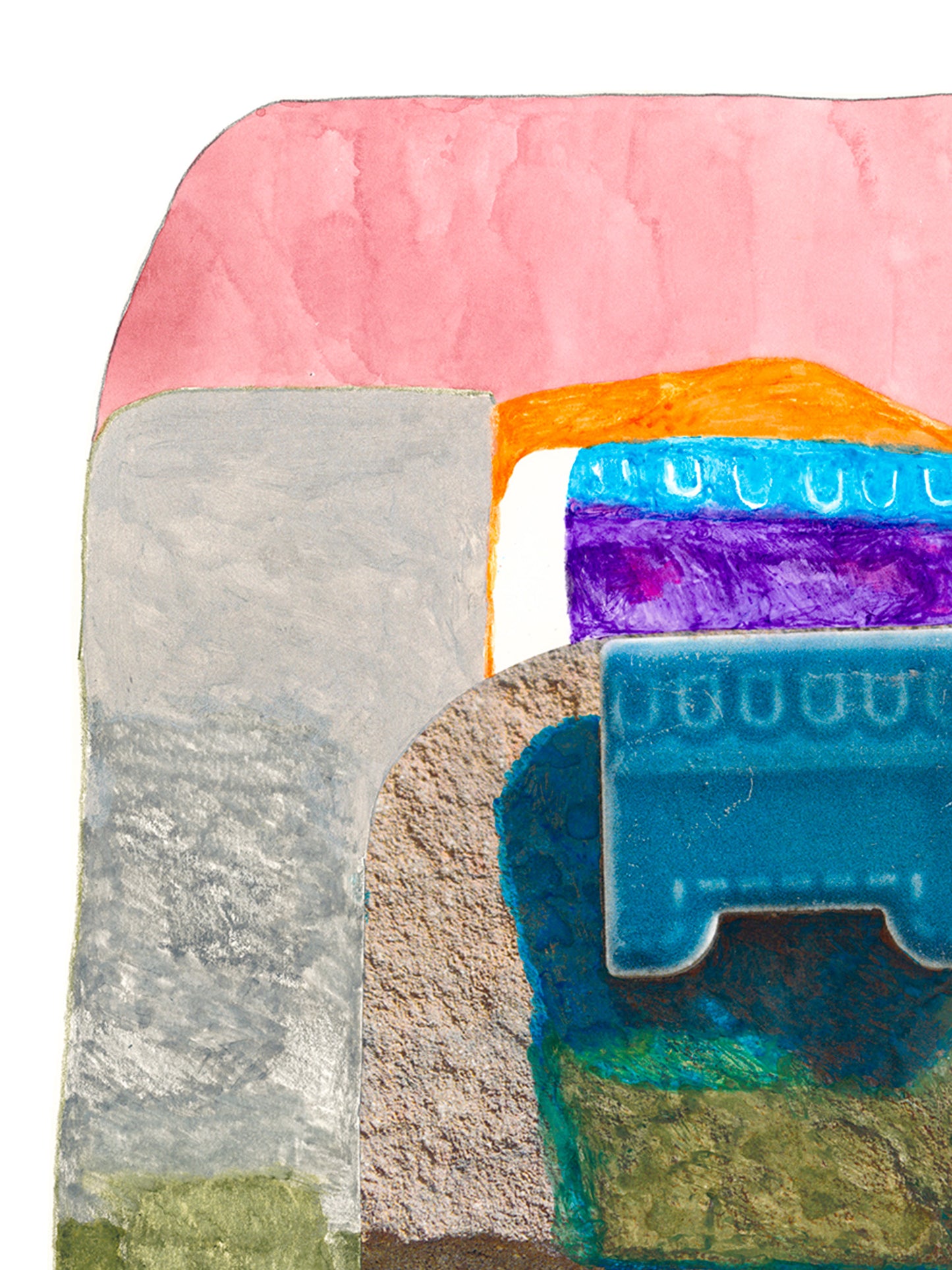Monument - Original Handmade Work on Paper