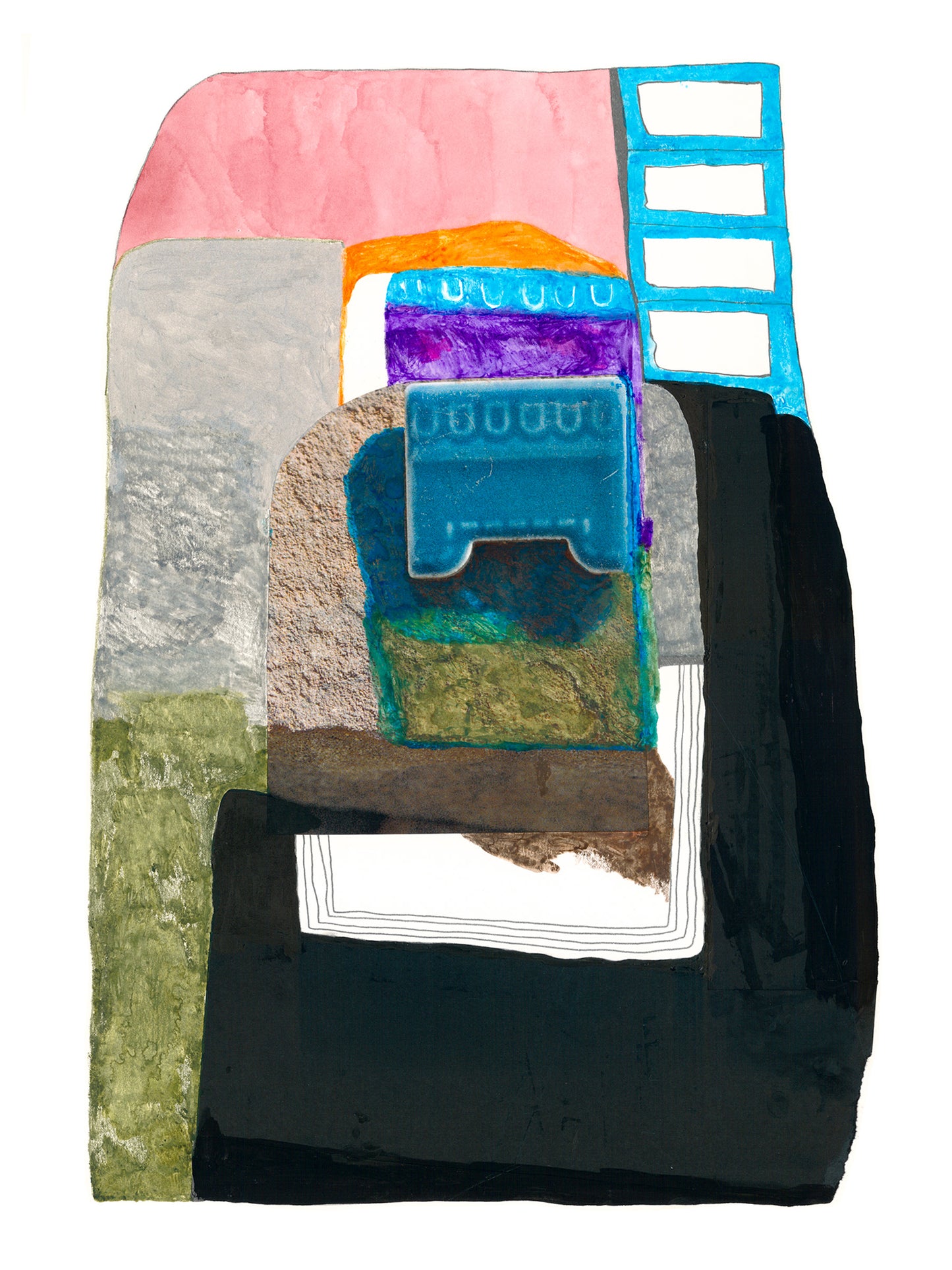 Monument - Original Handmade Work on Paper