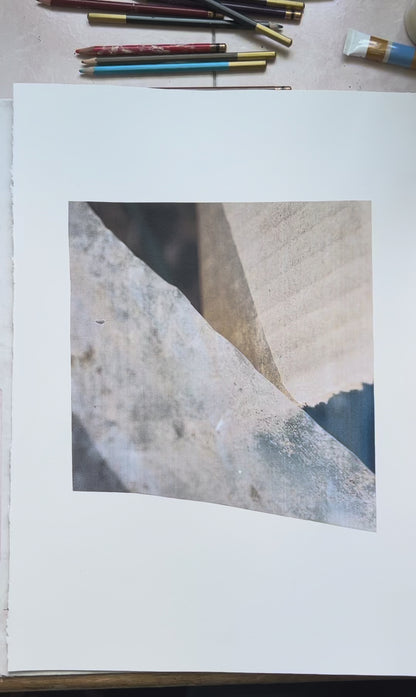 Cardboard Box - Original Handmade Work on Paper