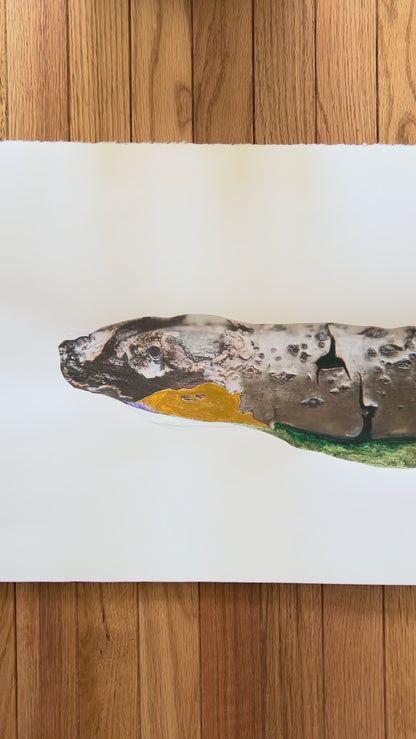 Stick Snake - Original Handmade Work on Paper