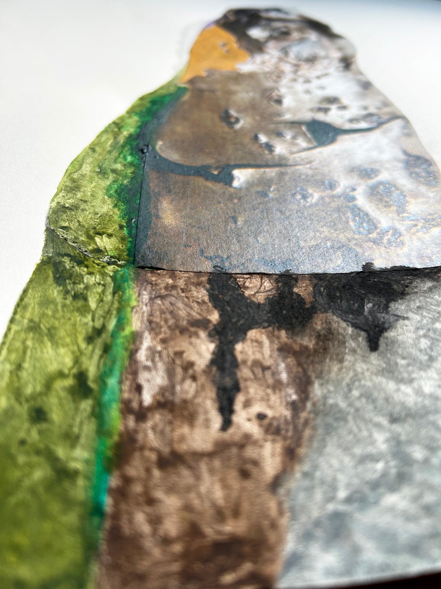 Stick Snake - Original Handmade Work on Paper