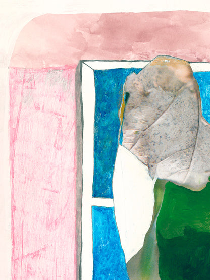 Window Bird - Original Handmade Work on Paper