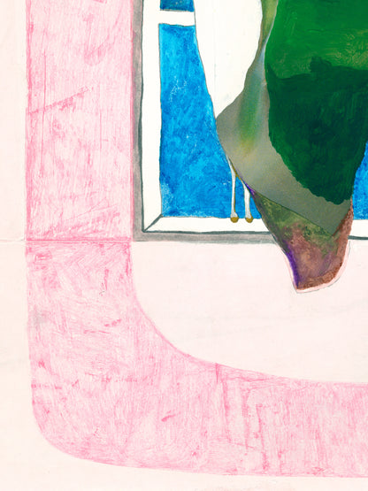 Window Bird - Original Handmade Work on Paper