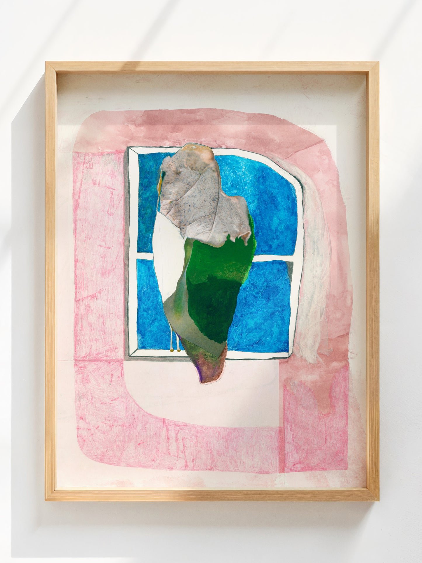 Window Bird - Original Handmade Work on Paper